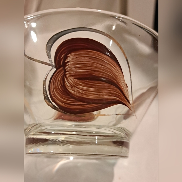 Anchor hocking bowl set.  Brown leaves with a gold border. - Picture 8 of 10